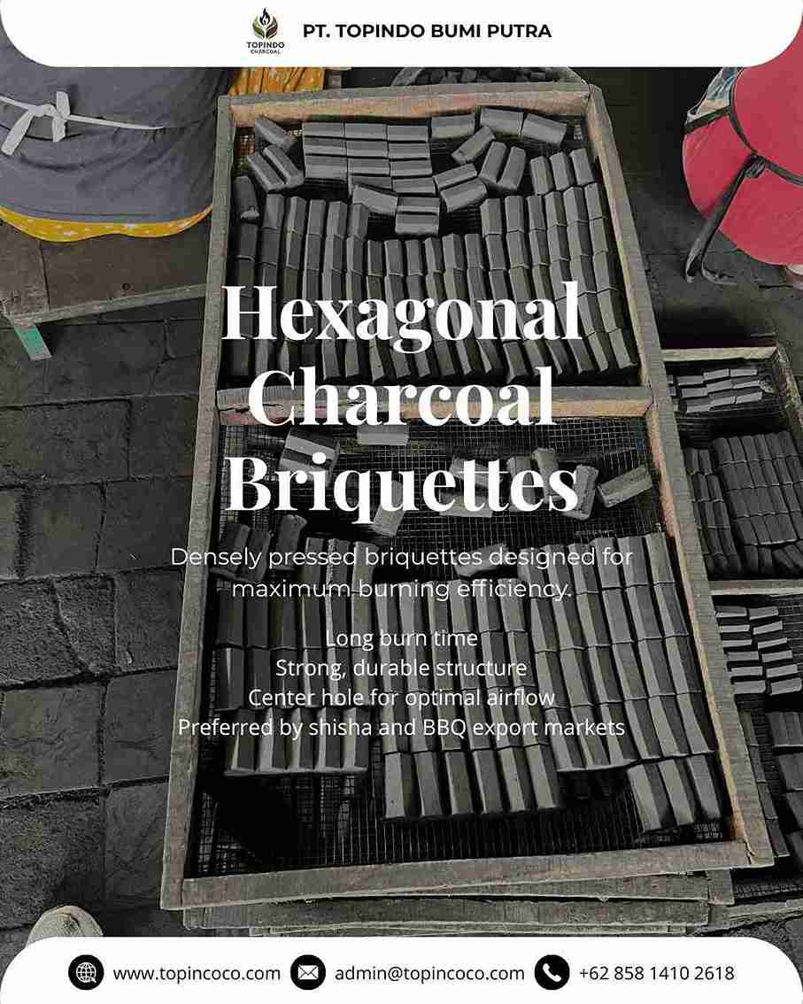 hexagonal briquetts